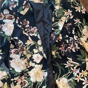 Cynthia Rowley Black Floral Blazer